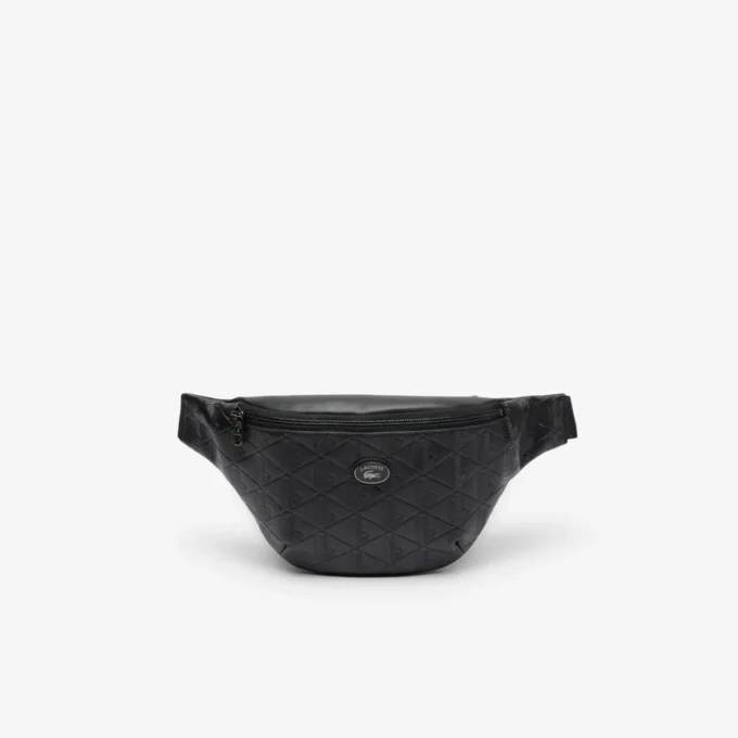 Gürteltasche aus geprägtem Leder mit Monogramm Gürteltasche aus geprägtem Leder mit Monogramm