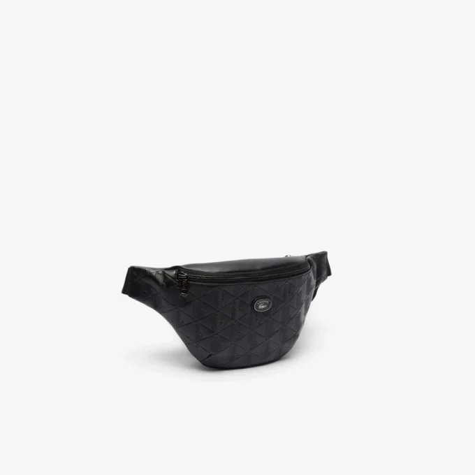 Gürteltasche aus geprägtem Leder mit Monogramm Gürteltasche aus geprägtem Leder mit Monogramm