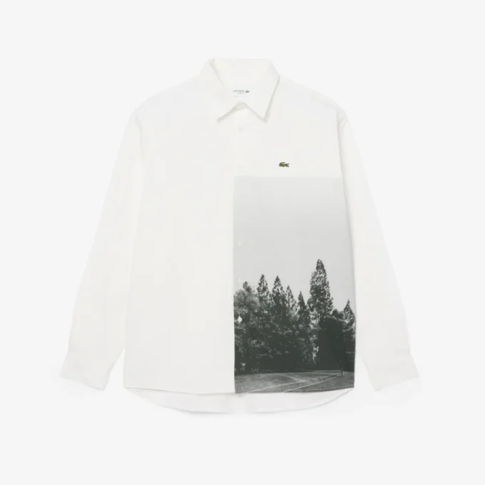 Hemd aus bedrucktem Baumwolltwill in Relaxed Fit Hemd aus bedrucktem Baumwolltwill in Relaxed Fit