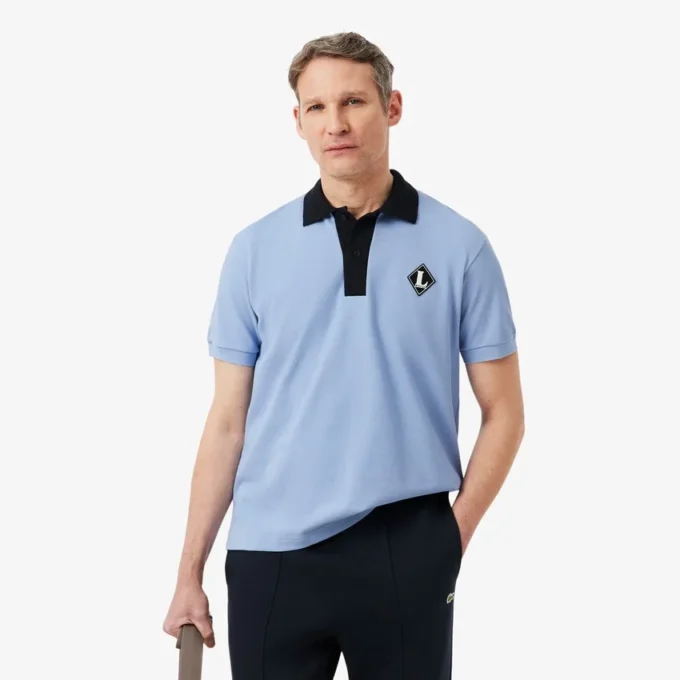 Hergestellt in Frankreich Poloshirt mit klassischer Passform und Emblem Hergestellt in Frankreich Poloshirt mit klassischer Passform und Emblem