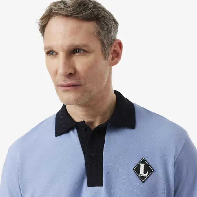 Hergestellt in Frankreich Poloshirt mit klassischer Passform und Emblem Hergestellt in Frankreich Poloshirt mit klassischer Passform und Emblem