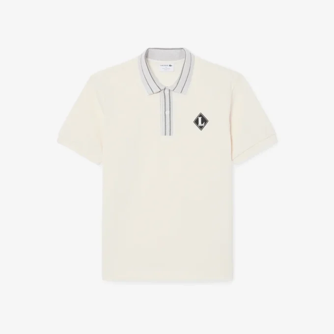 Hergestellt in Frankreich Poloshirt mit klassischer Passform und Emblem Hergestellt in Frankreich Poloshirt mit klassischer Passform und Emblem