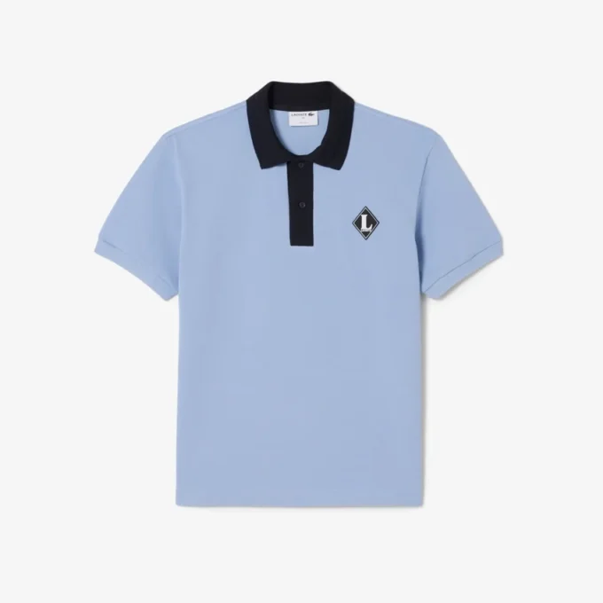 Hergestellt in Frankreich Poloshirt mit klassischer Passform und Emblem Hergestellt in Frankreich Poloshirt mit klassischer Passform und Emblem