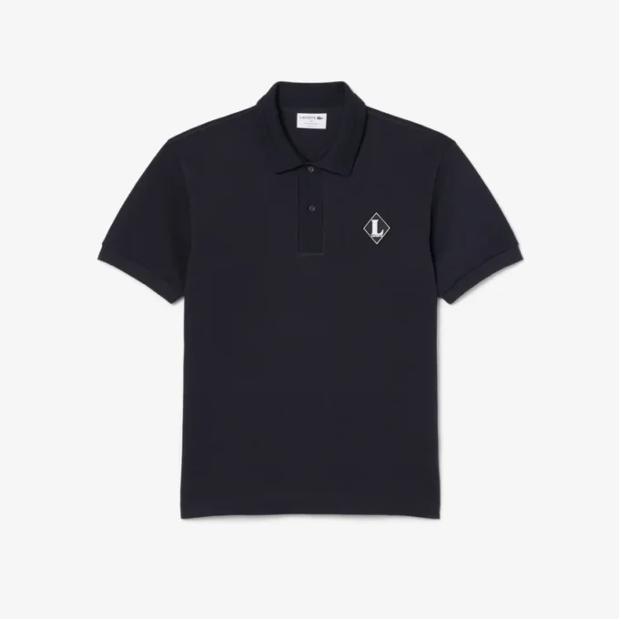 Hergestellt in Frankreich Poloshirt mit klassischer Passform und Emblem Hergestellt in Frankreich Poloshirt mit klassischer Passform und Emblem
