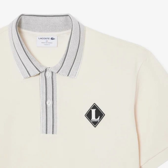 Hergestellt in Frankreich Poloshirt mit klassischer Passform und Emblem Hergestellt in Frankreich Poloshirt mit klassischer Passform und Emblem