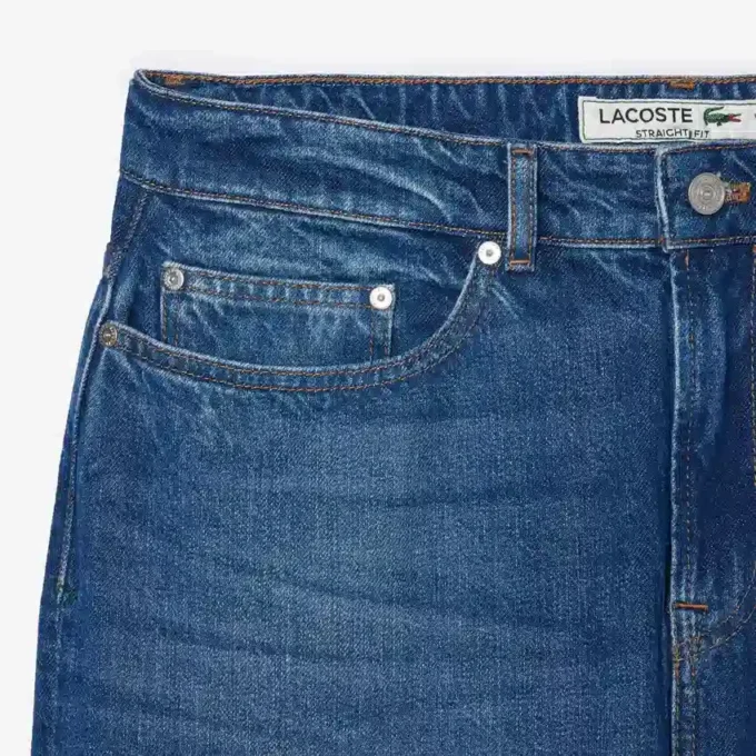 Herren-5-Pocket-Jeans in geradem Schnitt, Indigo