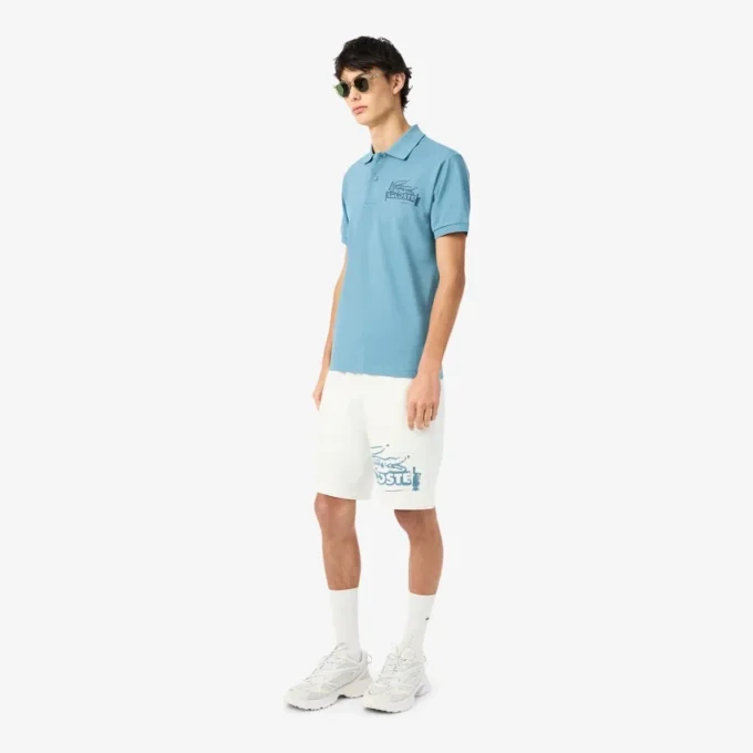 Herren-Baumwoll-Fleece-Shorts mit Grafikprint Herren-Baumwoll-Fleece-Shorts mit Grafikprint