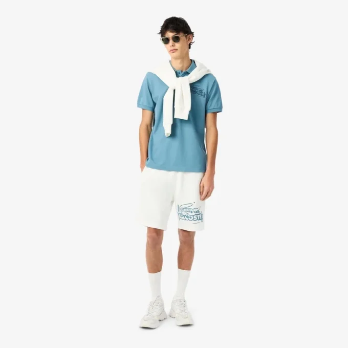 Herren-Baumwoll-Fleece-Shorts mit Grafikprint Herren-Baumwoll-Fleece-Shorts mit Grafikprint
