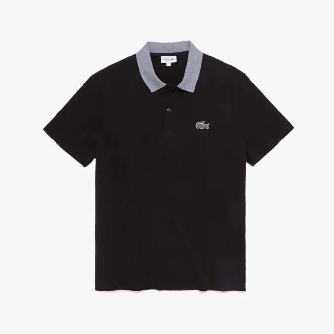 Herren-Baumwoll-Poloshirt mit kontrastierendem Kragen Herren-Baumwoll-Poloshirt mit kontrastierendem Kragen
