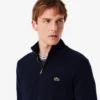 Herren-Baumwollpullover mit Reißverschluss und hohem Kragen Herren-Baumwollpullover mit Reißverschluss und hohem Kragen