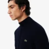 Herren-Baumwollpullover mit Reißverschluss und hohem Kragen Herren-Baumwollpullover mit Reißverschluss und hohem Kragen