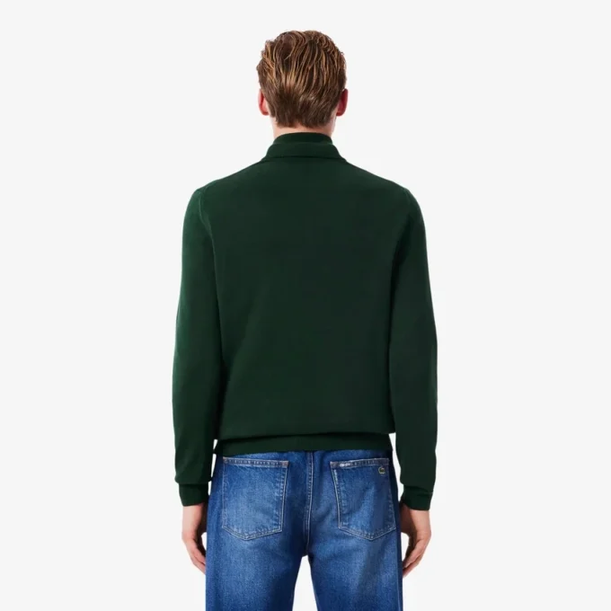 Herren-Baumwollpullover mit Reißverschluss und hohem Kragen Herren-Baumwollpullover mit Reißverschluss und hohem Kragen