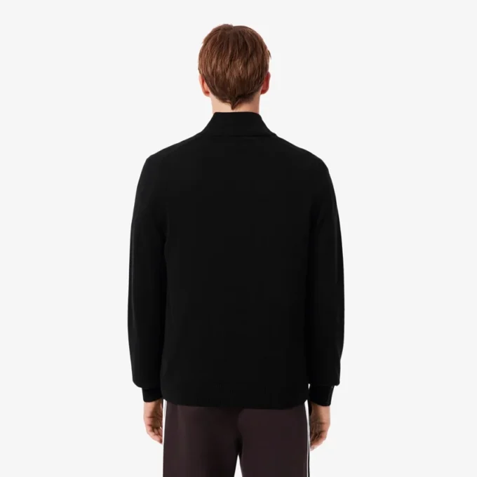 Herren-Baumwollpullover mit Reißverschluss und hohem Kragen Herren-Baumwollpullover mit Reißverschluss und hohem Kragen