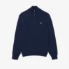 Herren-Baumwollpullover mit Reißverschluss und hohem Kragen Herren-Baumwollpullover mit Reißverschluss und hohem Kragen