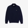 Herren-Baumwollpullover mit Reißverschluss und hohem Kragen Herren-Baumwollpullover mit Reißverschluss und hohem Kragen