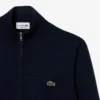 Herren-Baumwollpullover mit Reißverschluss und hohem Kragen Herren-Baumwollpullover mit Reißverschluss und hohem Kragen