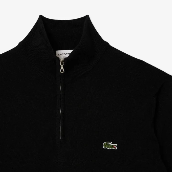 Herren-Baumwollpullover mit Reißverschluss und hohem Kragen Herren-Baumwollpullover mit Reißverschluss und hohem Kragen