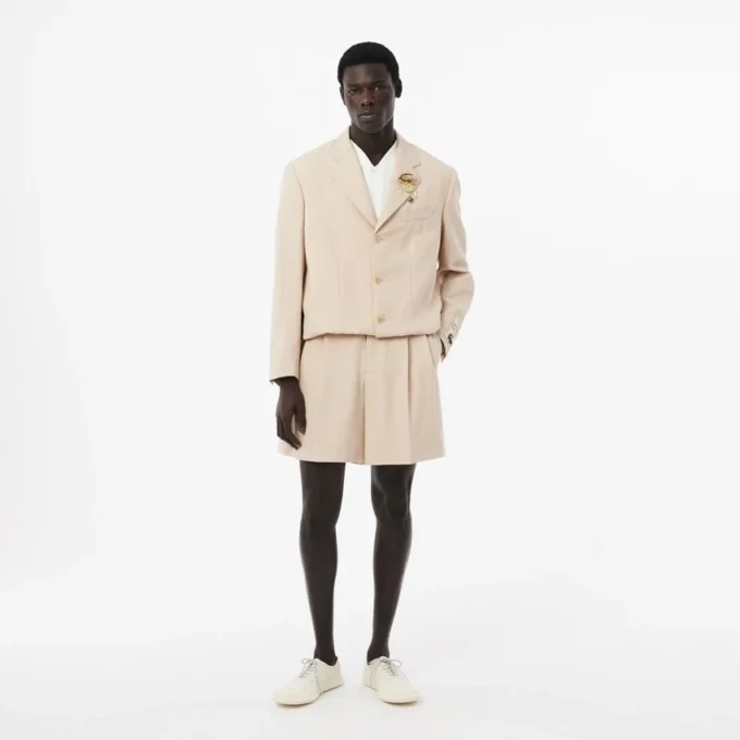 Herren-Bermudashorts aus Wolle im Runway-Stil Herren-Bermudashorts aus Wolle im Runway-Stil