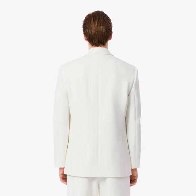 Herren-Blazer mit doppelter Knopfleiste und gesticktem Heritage-Emblem Herren-Blazer mit doppelter Knopfleiste und gesticktem Heritage-Emblem