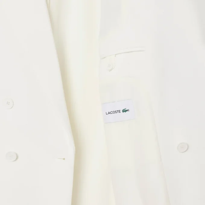 Herren-Blazer mit doppelter Knopfleiste und gesticktem Heritage-Emblem Herren-Blazer mit doppelter Knopfleiste und gesticktem Heritage-Emblem