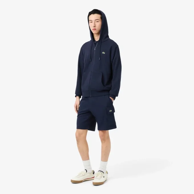 Herren-Cargo-Shorts aus Baumwollfleece Herren-Cargo-Shorts aus Baumwollfleece