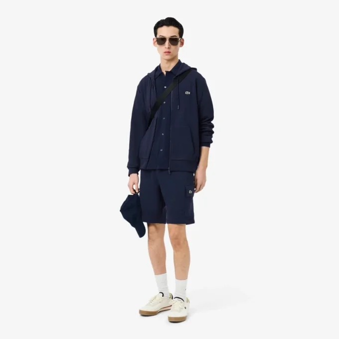 Herren-Cargo-Shorts aus Baumwollfleece Herren-Cargo-Shorts aus Baumwollfleece