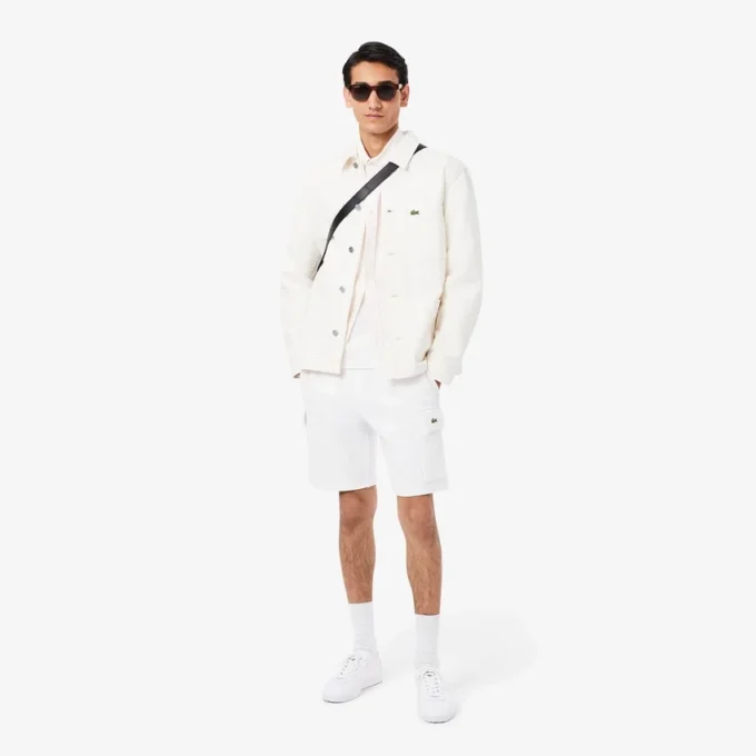 Herren-Cargo-Shorts aus Baumwollfleece Herren-Cargo-Shorts aus Baumwollfleece