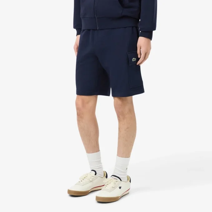 Herren-Cargo-Shorts aus Baumwollfleece Herren-Cargo-Shorts aus Baumwollfleece