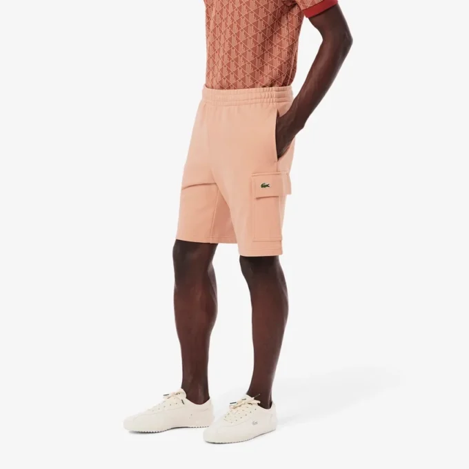 Herren-Cargo-Shorts aus Baumwollfleece Herren-Cargo-Shorts aus Baumwollfleece