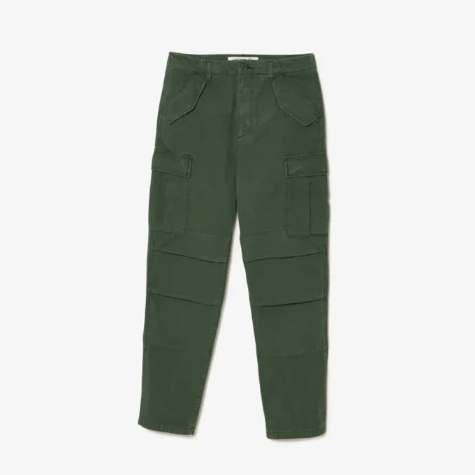 Herren-Cargohose aus Baumwolle mit gerader Passform Herren-Cargohose aus Baumwolle mit gerader Passform