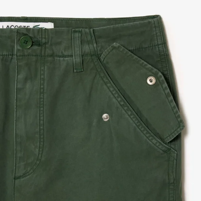 Herren-Cargohose aus Baumwolle mit gerader Passform Herren-Cargohose aus Baumwolle mit gerader Passform
