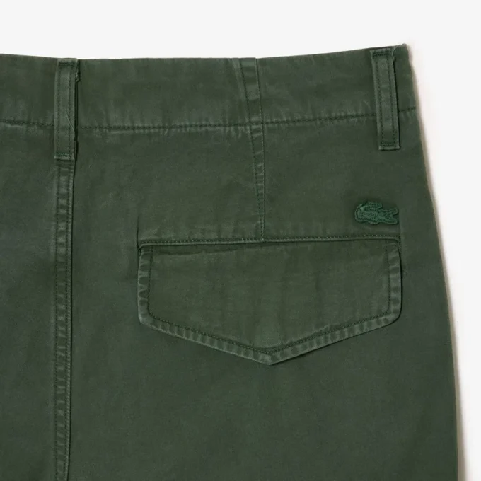 Herren-Cargohose aus Baumwolle mit gerader Passform Herren-Cargohose aus Baumwolle mit gerader Passform