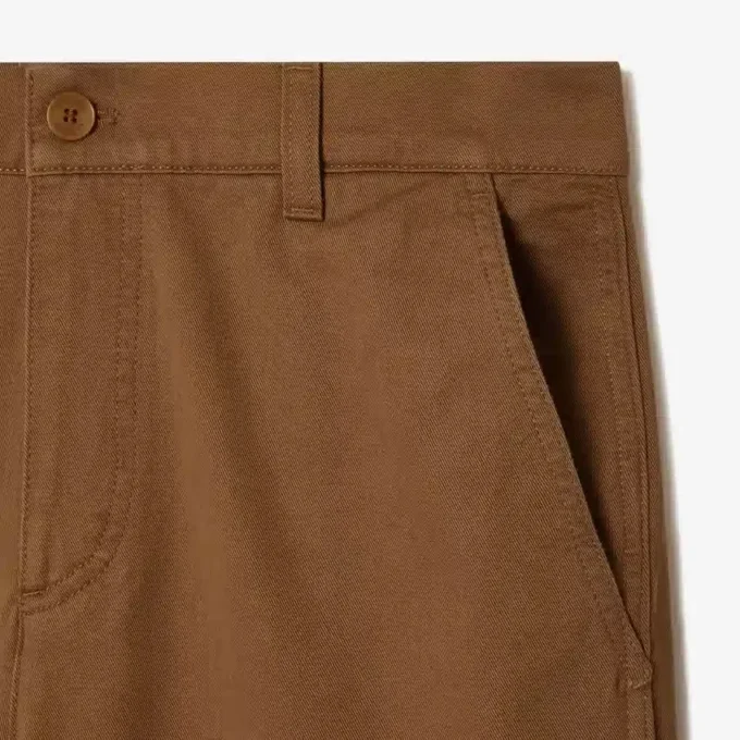 Herren-Cargohose aus Baumwolle mit gerader Passform Herren-Cargohose aus Baumwolle mit gerader Passform