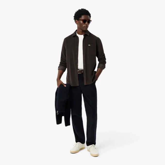 Herren-Chino-Hose aus Cord in Regular Fit Herren-Chino-Hose aus Cord in Regular Fit
