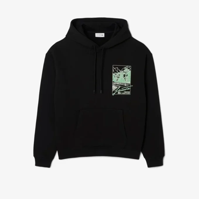Herren-Fleece-Hoodie mit Aufdruck Herren-Fleece-Hoodie mit Aufdruck