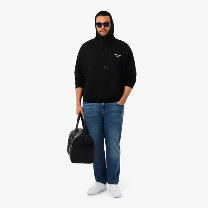 Herren-Fleece-Hoodie mit Mehrfachdruck Herren-Fleece-Hoodie mit Mehrfachdruck