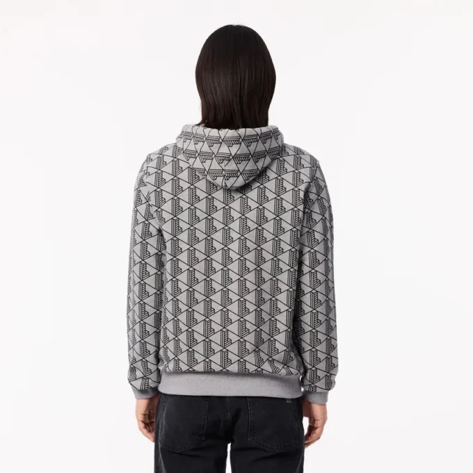 Herren-Fleece-Hoodie mit Monogramm Herren-Fleece-Hoodie mit Monogramm