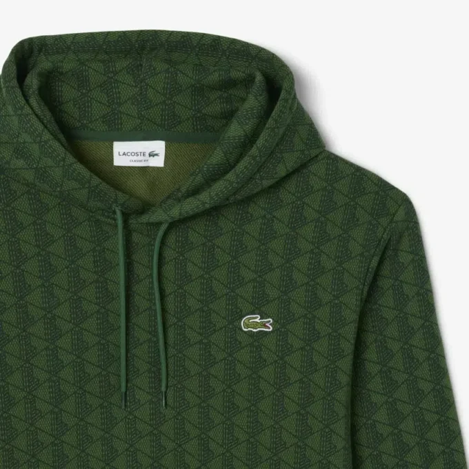 Herren-Fleece-Hoodie mit Monogramm Herren-Fleece-Hoodie mit Monogramm