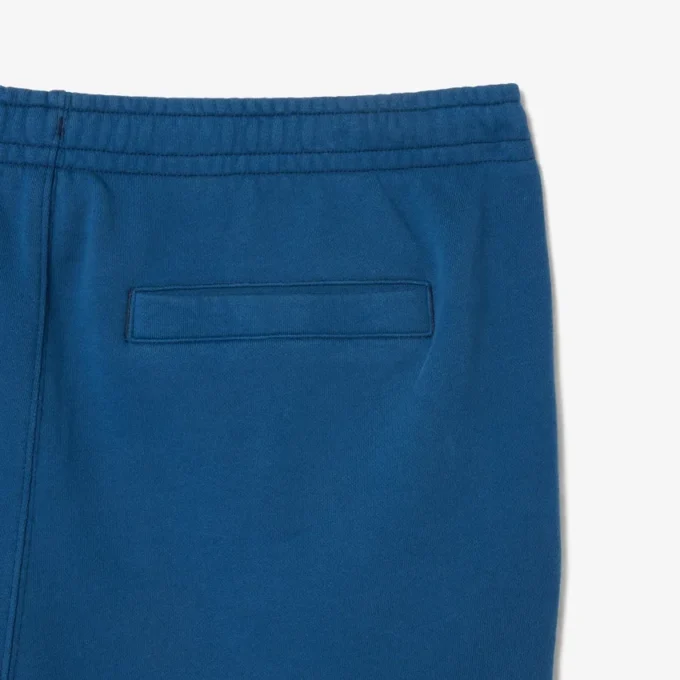 Herren-Fleece-Shorts in Regular Fit mit Washed-Effekt und Print Herren-Fleece-Shorts in Regular Fit mit Washed-Effekt und Print
