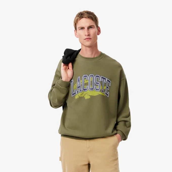 Herren-Fleece-Sweatshirt in lockerer Passform Herren-Fleece-Sweatshirt in lockerer Passform