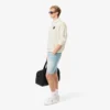 Herren-Fleece-Sweatshirt mit Polo-Kragen in lockerer Passform Herren-Fleece-Sweatshirt mit Polo-Kragen in lockerer Passform