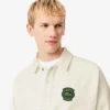 Herren-Fleece-Sweatshirt mit Polo-Kragen in lockerer Passform Herren-Fleece-Sweatshirt mit Polo-Kragen in lockerer Passform