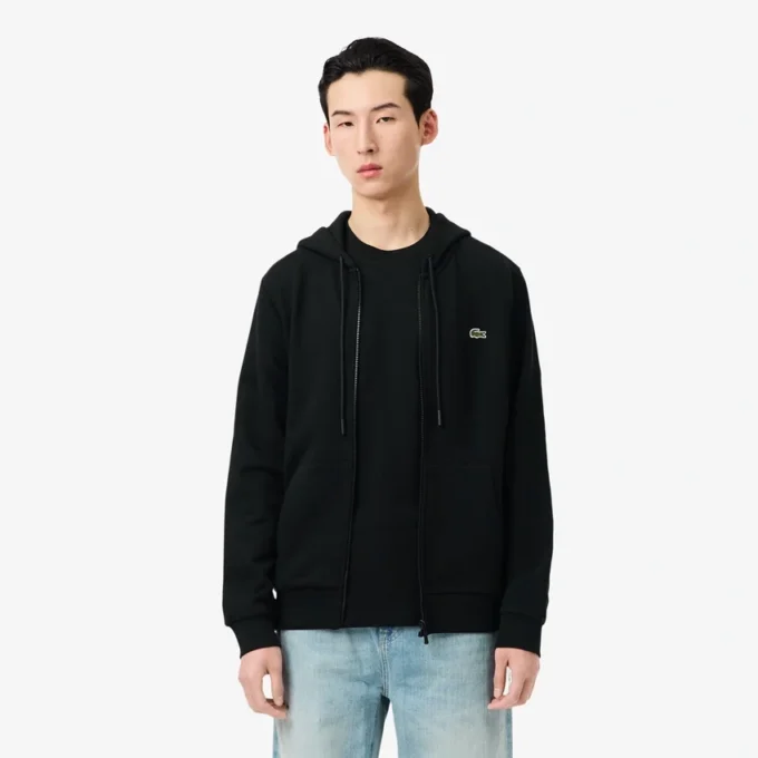 Herren-Fleece-Sweatshirt mit Reißverschluss in klassischer Passform Herren-Fleece-Sweatshirt mit Reißverschluss in klassischer Passform