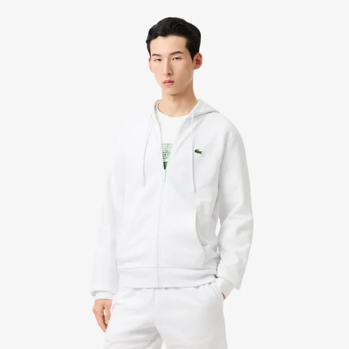 Herren-Fleece-Sweatshirt mit Reißverschluss in klassischer Passform Herren-Fleece-Sweatshirt mit Reißverschluss in klassischer Passform