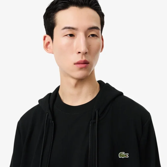 Herren-Fleece-Sweatshirt mit Reißverschluss in klassischer Passform Herren-Fleece-Sweatshirt mit Reißverschluss in klassischer Passform