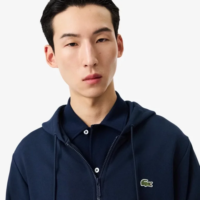 Herren-Fleece-Sweatshirt mit Reißverschluss in klassischer Passform Herren-Fleece-Sweatshirt mit Reißverschluss in klassischer Passform