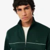 Herren-Fleece-Sweatshirt mit Reißverschluss und Satin-Effekt Herren-Fleece-Sweatshirt mit Reißverschluss und Satin-Effekt