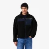 Herren-Fleecejacke mit Farbblock-Design Herren-Fleecejacke mit Farbblock-Design