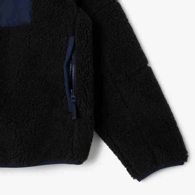 Herren-Fleecejacke mit Farbblock-Design Herren-Fleecejacke mit Farbblock-Design