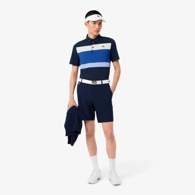 Herren-Golf-Poloshirt in Regular Fit mit Farbblock-Design Herren-Golf-Poloshirt in Regular Fit mit Farbblock-Design